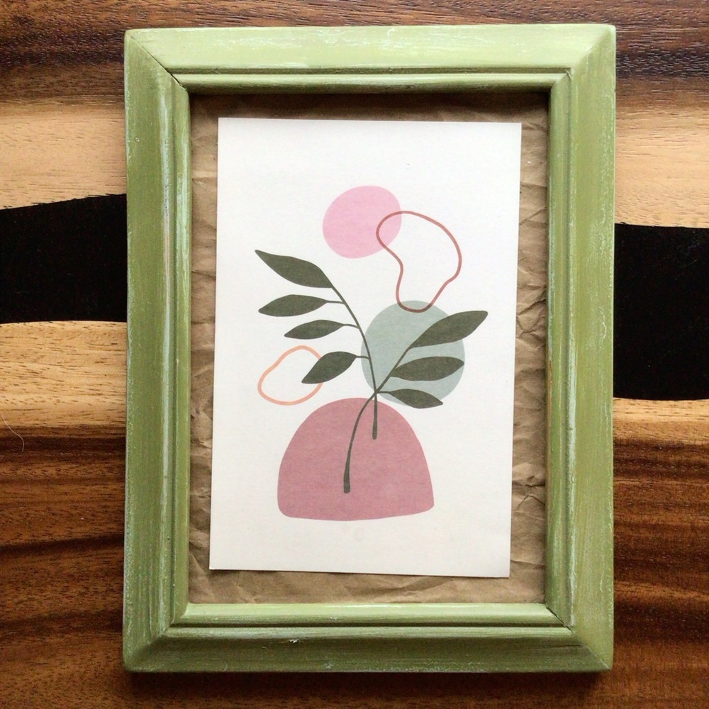 Hand Painted Frame with Photo